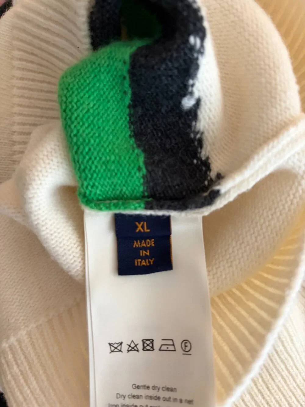 Louis Vuitton Portrait Intarsia Crewneck Sweater Size XL